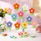 16-Piece Summer & Spring Daisy Hanging Decorations – Floral Garland Ornaments for Home & Party